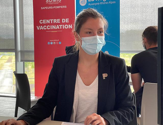 Hôtesse d'accueil Profil dans un centre de vaccination à Lyon